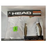 HEAD Cotton V-Neck White Tees 3-Pack Lot