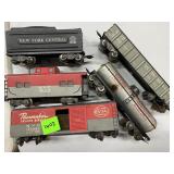 Vintage Marx O Gauge Toy Train Cars Lot