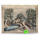 Vintage High Relief Wall Plaques Pair