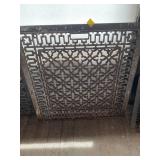 Antique Cast Iron Floor Register Grate Large