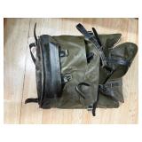 Swiss Army Vintage Canvas and Leather Rucksack