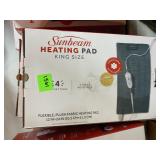 Sunbeam King Size Heating Pads Boxed Lot