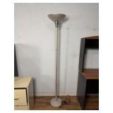 Brushed Metal Torchiere Floor Lamp