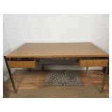 Mid-century modern style executive office desk