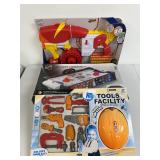 Dart Blaster Hover Hockey and Toy Tool Mixed Lot