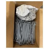 Metal Pegboard Hooks and Plastic Clips Case Lot