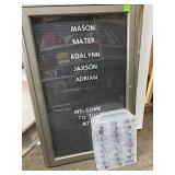 Large Letter Board & Alphabet Storage Case