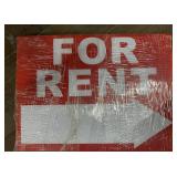 For Rent Yard Signs With Metal Stakes