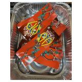 Aluminum Roasting Pans Stack with Serving Tongs