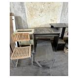 Computer Desks Metal Bench Slatted Chair Lot
