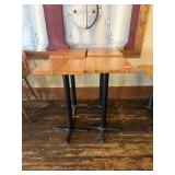 1 Wood Square Pub Table w/ Base - 24' x 20'