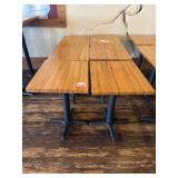1 Wood Square Dining Table Base - 24' x 20'