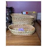 16 Woven Willow Bread Baskets