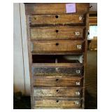 Wood Employee Locker Cabinet 41'