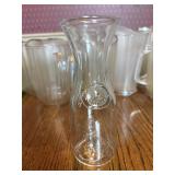 9 Clear Glass 1/4 Liter Beverage Carafes