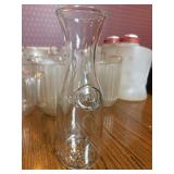 8 Clear Glass 1 Liter Beverage Carafes
