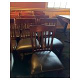 9 Restaurant Dining Chairs with Vinyl Seats