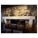 104' Rustic Timber Fireplace Mantel Beam