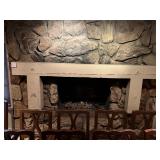 92' Rustic Timber Fireplace Mantel Beam