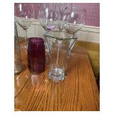 Decorative Glass Vase Group, 3 Pieces