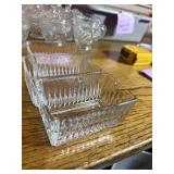 Set of 8 Clear Crystal Sugar Caddies