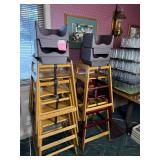 7 High Chairs & 4 Booster Seats