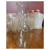 8 Clear Glass 1 Liter Beverage Carafes