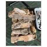Small Fireplace Log Decor Set