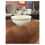 6 Vintage Green Stripe 5 Inch Monkey Bowls