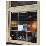 Interior Divided Glass Window Panel 55' x 51.5'