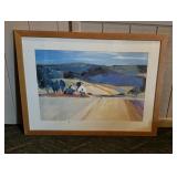 Large Framed Rural Landscape Art Print
