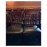 10 Restaurant Dining Chairs with Vinyl Seats