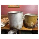 2 Large Aluminum Stock Pots