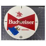 Budweiser Bottle Cap Wall Clock King of Beers