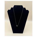 925 Sterling Silver 18-Inch Double Heart Necklace