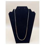 Milor 18K Gold Italy 24-Inch Herringbone Chain