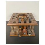 Pipe Rack with Smoking Pipes