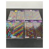 Sticko Stickers Craft Scrapbook Lot Hearts Stars