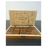 Vintage Travel Rubber Stamp Set