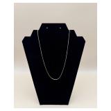 18K Gold Balestra Italy 18 In Herringbone Chain 5.