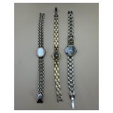 Bulova & Pulsar Ladies Quartz Wristwatch Lot of 3