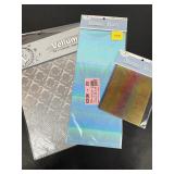 Elizabeth Craft Shimmer Sheetz & Damask Vellum Lot