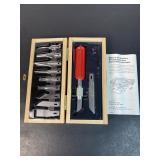 X-Acto Knife & Blade Set in Wood Case