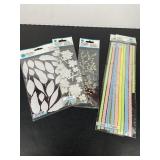 Martha Stewart Crafts Stickers & Felt Borders Lot