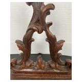 Syroco Wood Rococo Carved Wall Shelf