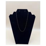 14K Gold Italy 18-Inch Box Chain Necklace