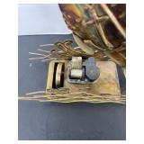 Brass Sailing Ship Animated Musical Figurine