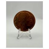 Buffalo Nickel Design .999 Fine Copper Round 1oz