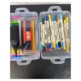Craft Markers and Supplies in Case
