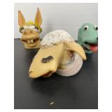 Hand Puppet Lot Charlie Horse Lamb Chop Style